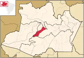 Poziția localității Tefé