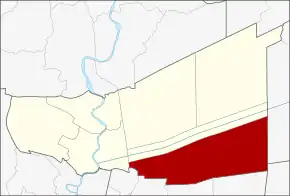 Amplasarea districtului în provincia Pathum Thani