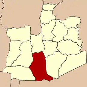 Amplasarea districtului în provincia Ayutthaya