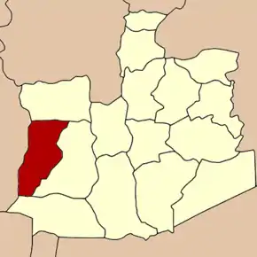 Amplasarea districtului în provincia Ayutthaya