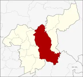 Amplasarea districtului în provincia Saraburi