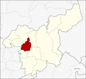 Amplasarea districtului în provincia Saraburi