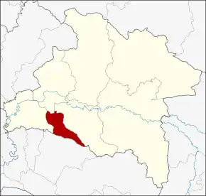 Amplasarea districtului în provincia Prachinburi