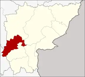 Amplasarea districtului în provincia Sa Kaeo