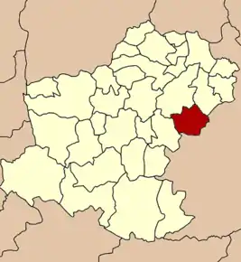 Amplasarea districtului în provincia Nakhon Ratchasima