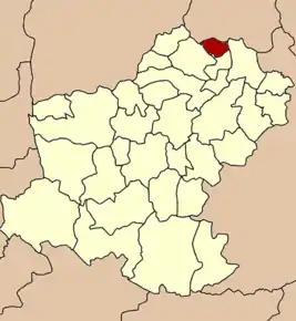 Amplasarea districtului în provincia Nakhon Ratchasima