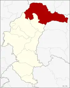 Amplasarea districtului în provincia Yasothon