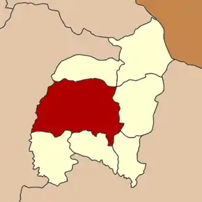 Amplasarea districtului în provincia Amnat Charoen