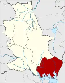 Amplasarea districtului în provincia Nongbua Lamphu