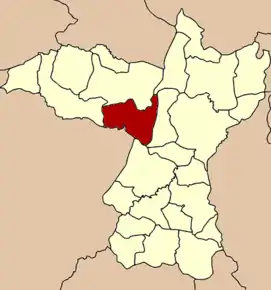 Amplasarea districtului în provincia Khon Kaen