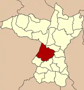 Amplasarea districtului în provincia Khon Kaen