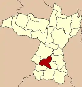 Amplasarea districtului în provincia Khon Kaen