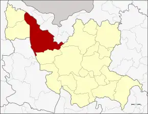 Amplasarea districtului în provincia Udon Thani