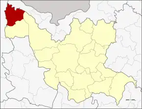 Amplasarea districtului în provincia Udon Thani