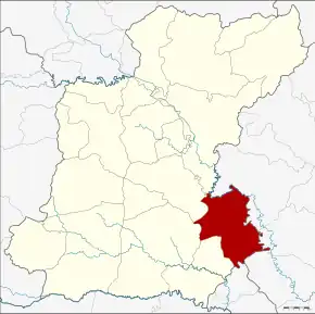 Amplasarea districtului în provincia Roi Et