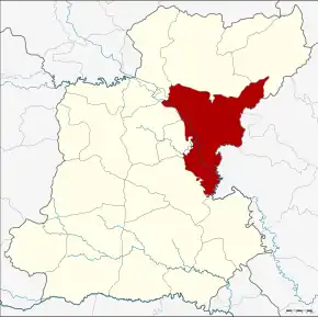 Amplasarea districtului în provincia Roi Et
