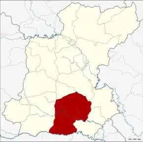 Amplasarea districtului în provincia Roi Et