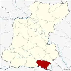 Amplasarea districtului în provincia Roi Et