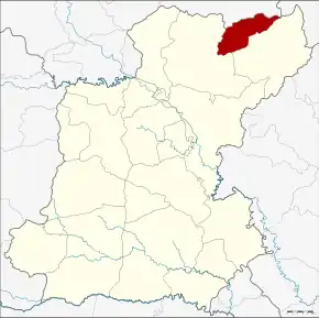 Amplasarea districtului în provincia Roi Et