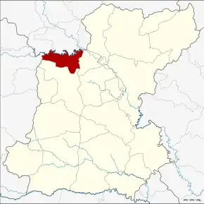 Amplasarea districtului în provincia Roi Et