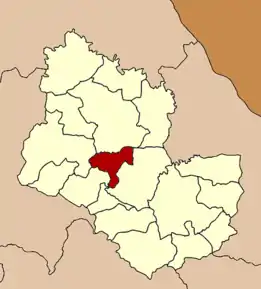 Amplasarea districtului în provincia Sakon Nakhon