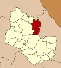 Locatia amphoe-ului în Provincia Sakon Nakhon