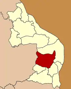 Amplasarea districtului în provincia Nakhon Phanom