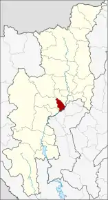 Amplasarea districtului în provincia Chiang Mai