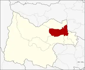 Amplasarea districtului în provincia Uthai Thani