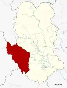 Amplasarea districtului în provincia Sukhothai