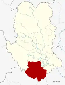 Amplasarea districtului în provincia Sukhothai