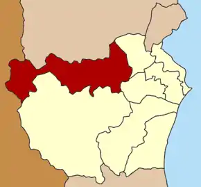 Amplasarea districtului în provincia Phetchaburi