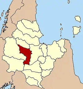 Amplasarea districtului în provincia Surat Thani