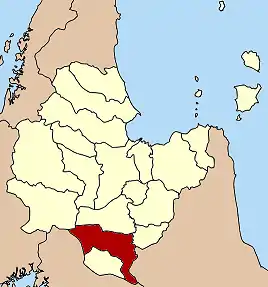 Amplasarea districtului în provincia Surat Thani