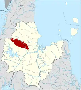 Amplasarea districtului în provincia Surat Thani