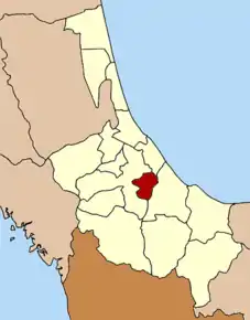 Amplasarea districtului în provincia Songkhla