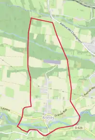 Poziția localității Anères