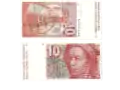 Veche bancnotă elvețiană, cu valoarea nominală de 10 franci