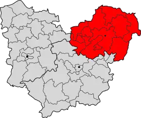 Arondismentul Les Andelys în cadrul departamentului Eure