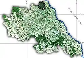 Amplasarea în cadrul județului