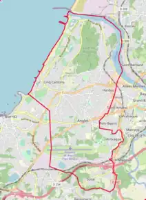 Poziția localității Anglet