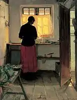 Fată în bucătărie Anna Ancher, 1886