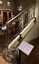 Balustradă de scară de Louis Majorelle, frații Majorelle și Jean Keppel (1903-1904)