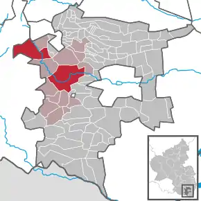 Poziția oraș Annweiler am Trifels pe harta districtului Südliche Weinstraße