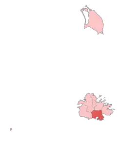 Poziția localității Parohia Saint Paul