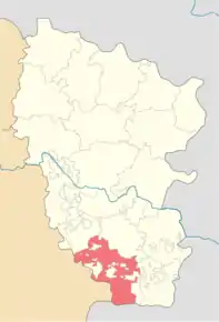 Poziția localității Antrațît