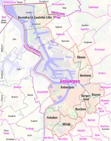 Districtele orașului Anvers