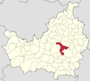 Localizarea comunei în județul Cluj