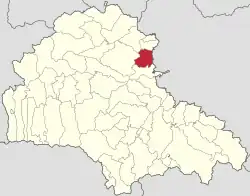 Localizare în cadrul județului