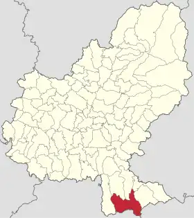 Localizare în cadrul județului